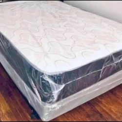 New Full Size Mattress With Box Spring $220