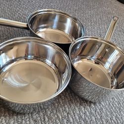 New Stainless Steel Cookware Set - Each Pot For $15