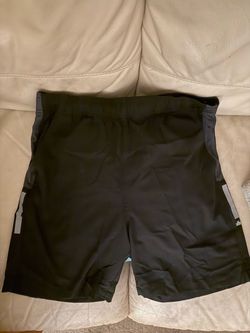 Black Athletic Shorts with Side Panels