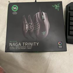 Razer Naga Trinity MOBA/MMO Gaming Mouse — Interchangeable Buttons & RGB