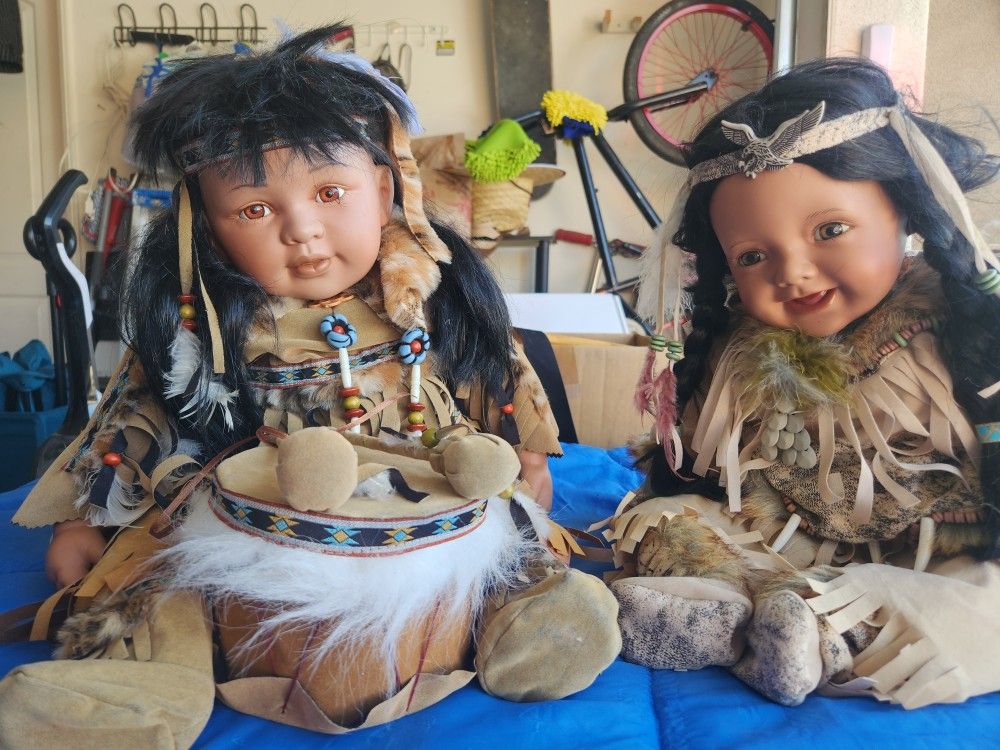 Native American Porcelain Dolls