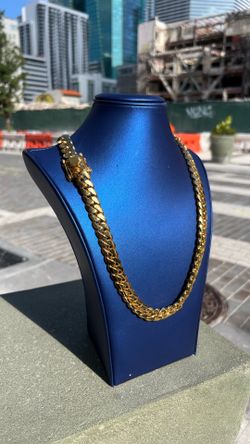 Handmade Miami Cuban Link - 12MM 22" 14K Gold Over .950 Silver