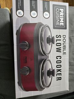 Prime Cuisine Double Slow Cooker