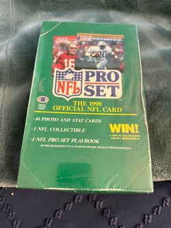 1990 NFL Pro Set Football Cards Sealed Box