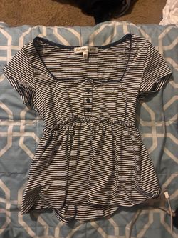 Striped Babydoll Top Small