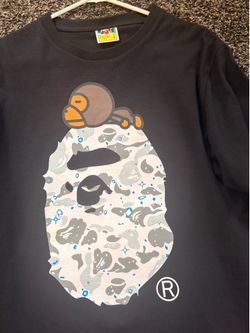 BAPE baby milo camo tee glow in the dark