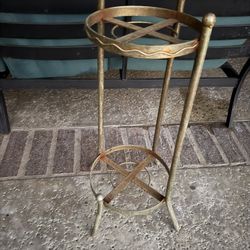 Rustic Mcm Metal Water Jug Or Plant Holder 