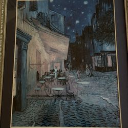 Cafe Terrace At Night, Vincent Van Gogh Giclee 