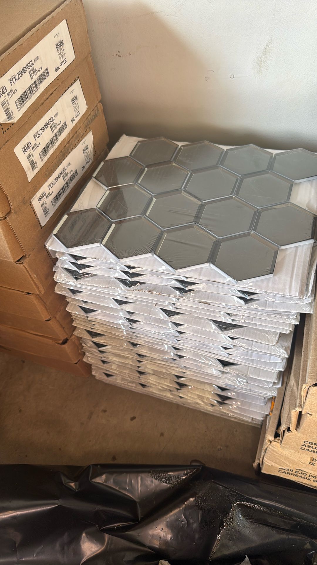 Grey Glass Mosaic Tiles Backsplash And Wall Tile