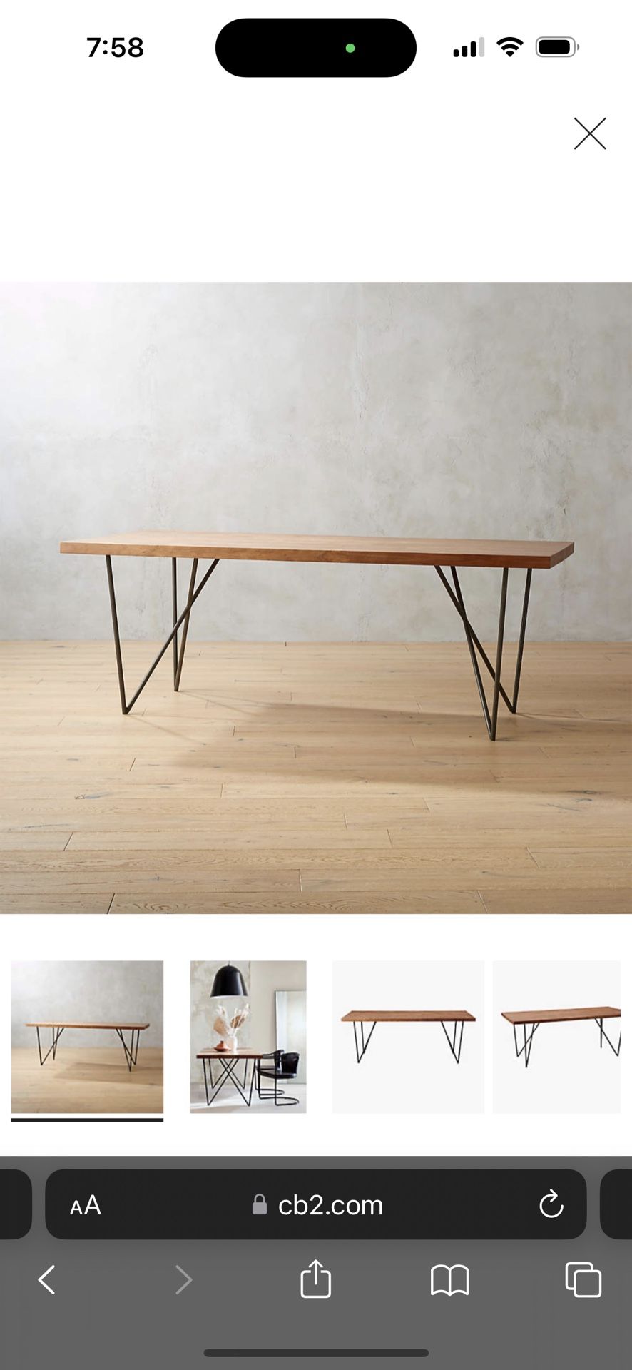 CB2 Dylon table