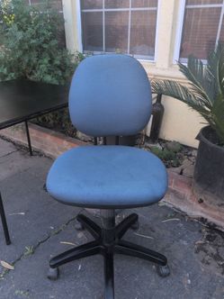 Blue desk chair