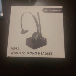 Wireless Mono Headset.  Brand New