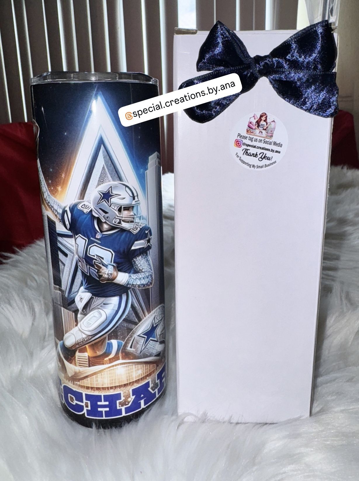 Custom tumbler cup 💙 Christmas gift for him