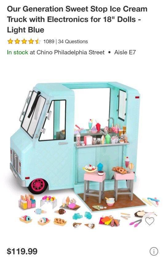 My Generation Doll Ice Cream Truck