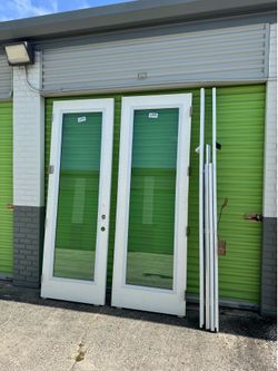 Impact 8ft French door set with pvc composite frame 64x96