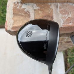 Driver with Leather Head Cover