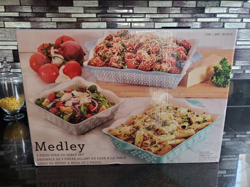 Medley 3 Piece Oven To Table Set