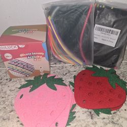 Sensory Kit: 1 Ball/2 Activity Boards/16 Felt Strawberries TK, Kinder 1st 2nd +