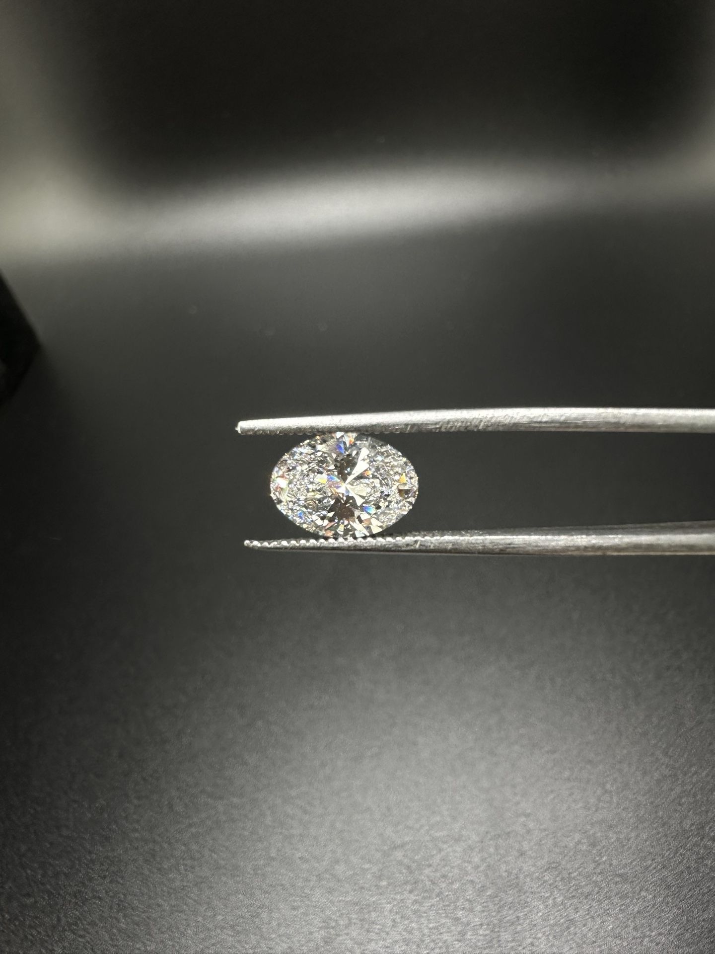 1.58CT D VVS2 Oval Diamond Certified