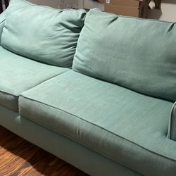Sleeper sofa , 2 lamps, and wing chair 