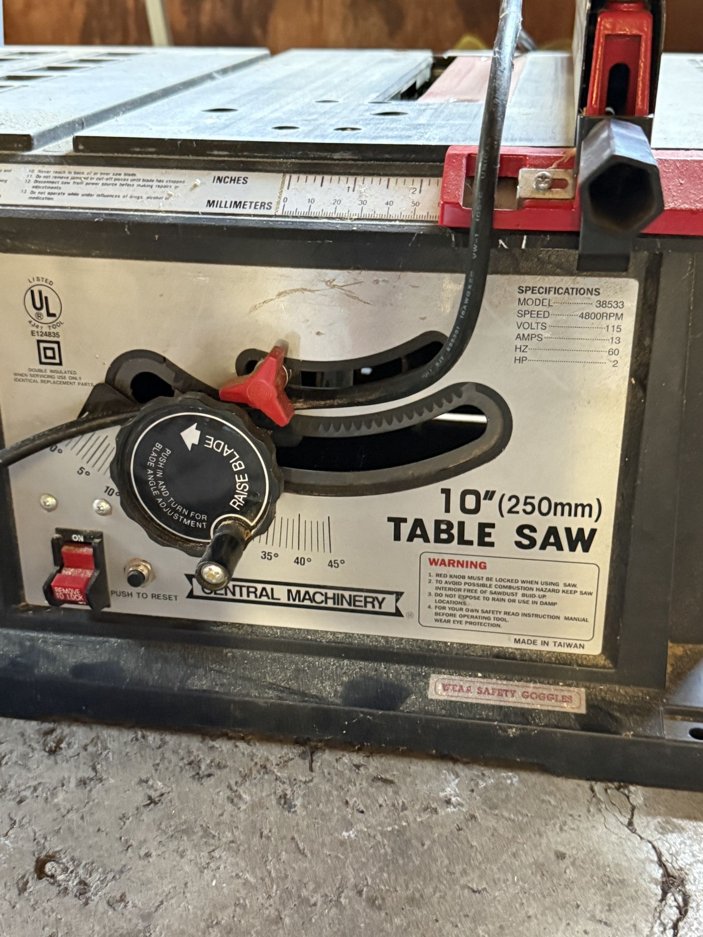 TABLE SAW FOR SALE