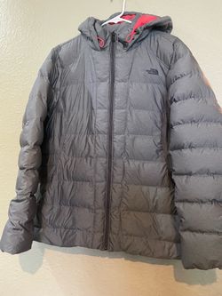 The North Face Gray Hooded Puffer Jacket Women’s  XXL