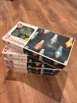 Vintage GE Merry Midget Colonial Christmas Lights – Lot of 5