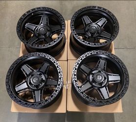 New 18x10 RAID Wheels 5x5 For Jeep Wrangler (5 Wheels)