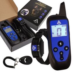 AZARI  Dog Training Collar 4 Large medium Small Dogs with Remote & Clicker Shock Vibration Beep