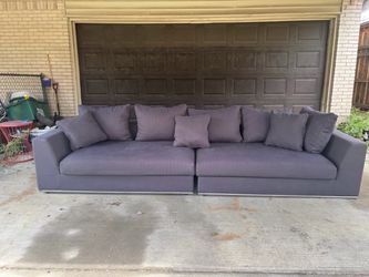 large grey couch