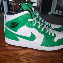 Size 13 Air Jordans Lucky Green