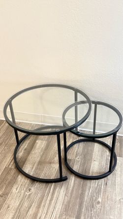Round  Glass Table Set