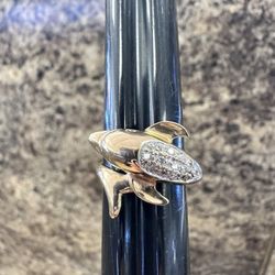 10k Dolphin Ring Size 6.5