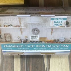 Enameled Cast Iron Sauce Pan