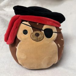 Squishmallows Hans the Hedgehog Pirate Halloween Plush