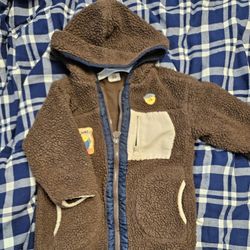 fleece long coat 3t