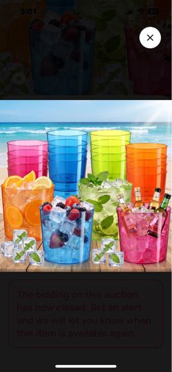 Colorful Plastic Tumbler Cup Set