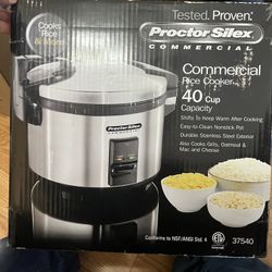 Proctor Silex Commercial Rice Cooker 40 Cup Capacity
