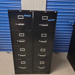 Metal file cabinet with key letter size $80 each