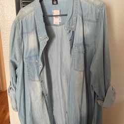 Wet seal Jean Shirt Size 3
