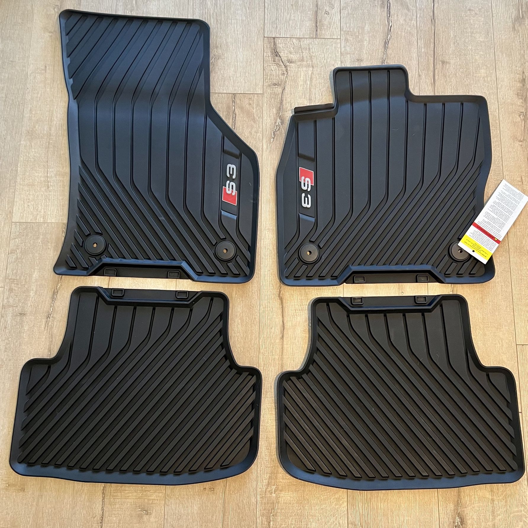 Audi S3 Genuine Factory OEM All-weather floor mats + A3 trunk cargo tray 