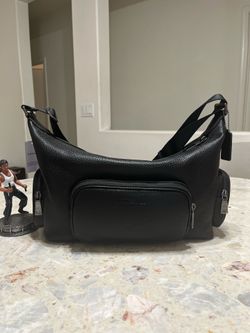 NWT Coach Finn Crossbody Bag With Pockets Leather black