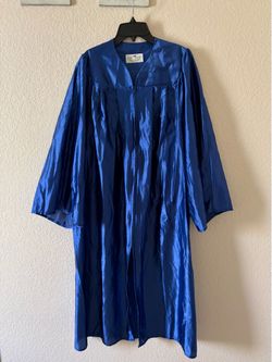 royal blue graduation gown