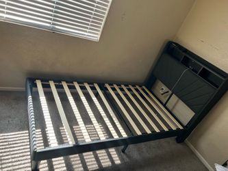 Twin Storage Bed with USB Charging & LED Light