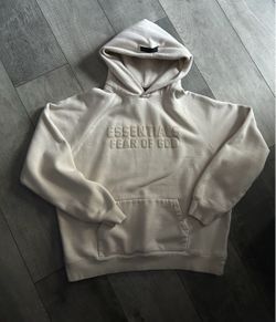 Fear of God Essentials Hoodie Cream /Size Medium