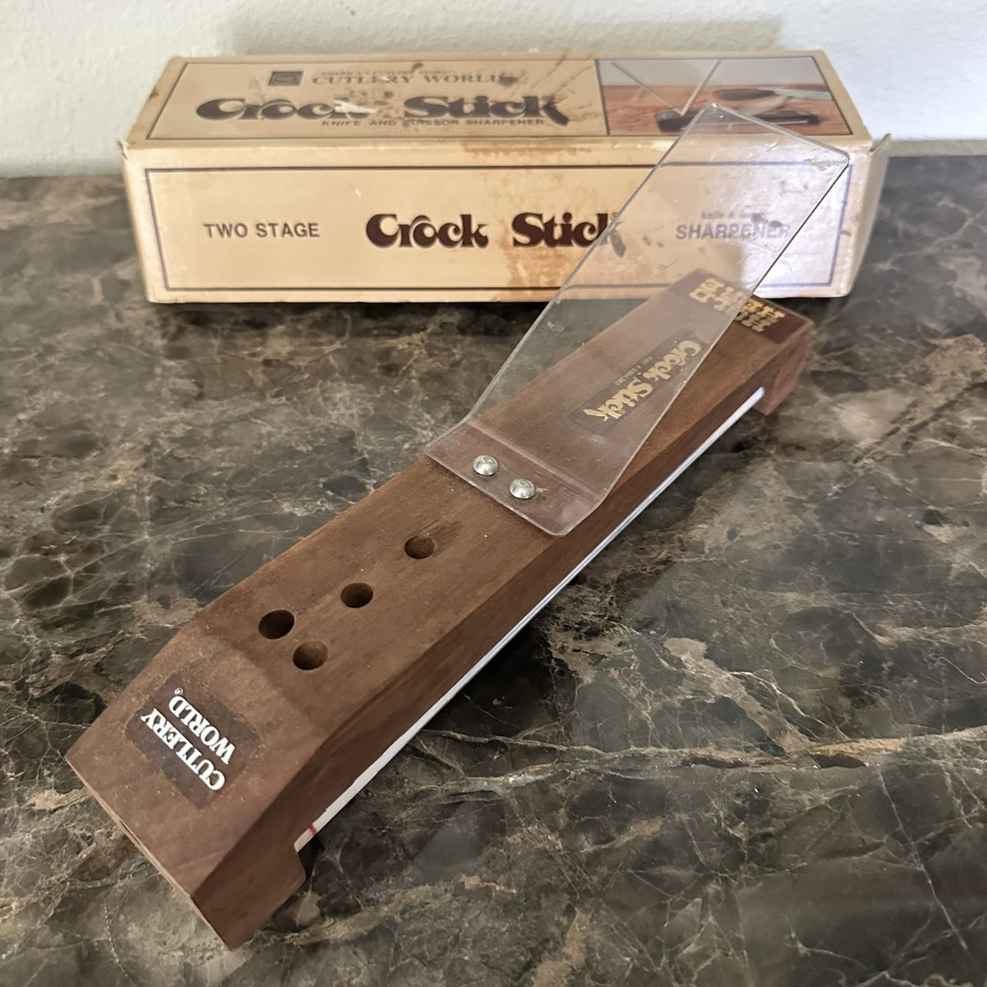 Chicago Cutlery Cs-g2 Crock Stick Knife and Scissor Sharpener for sale  online