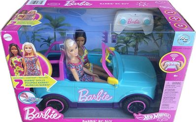 Barbie RC SUV 2 Barbie Dolls Gift Hot Wheels Remote Control Item 1785035