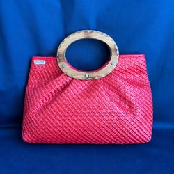Handbag - Woven Top Handle - Vintage “Bob & Alice”