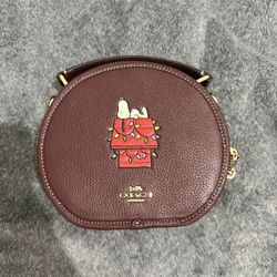 Coach Peanuts Snoopy Cross Body Bag 
