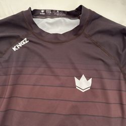 Kings Rash Guard - Jiu-Jitsu -  Brown Color - Size XXL